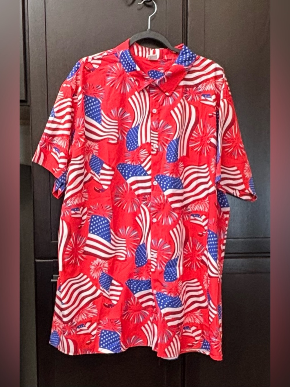 Flag button down Shirt 3XL